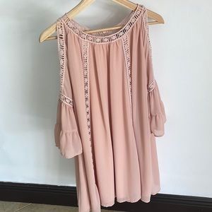 Dusty Pink knee length dress